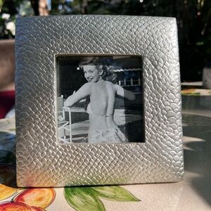 Elegant Metal frame w Marilyn M unnoticeable hairline crack bottom corner